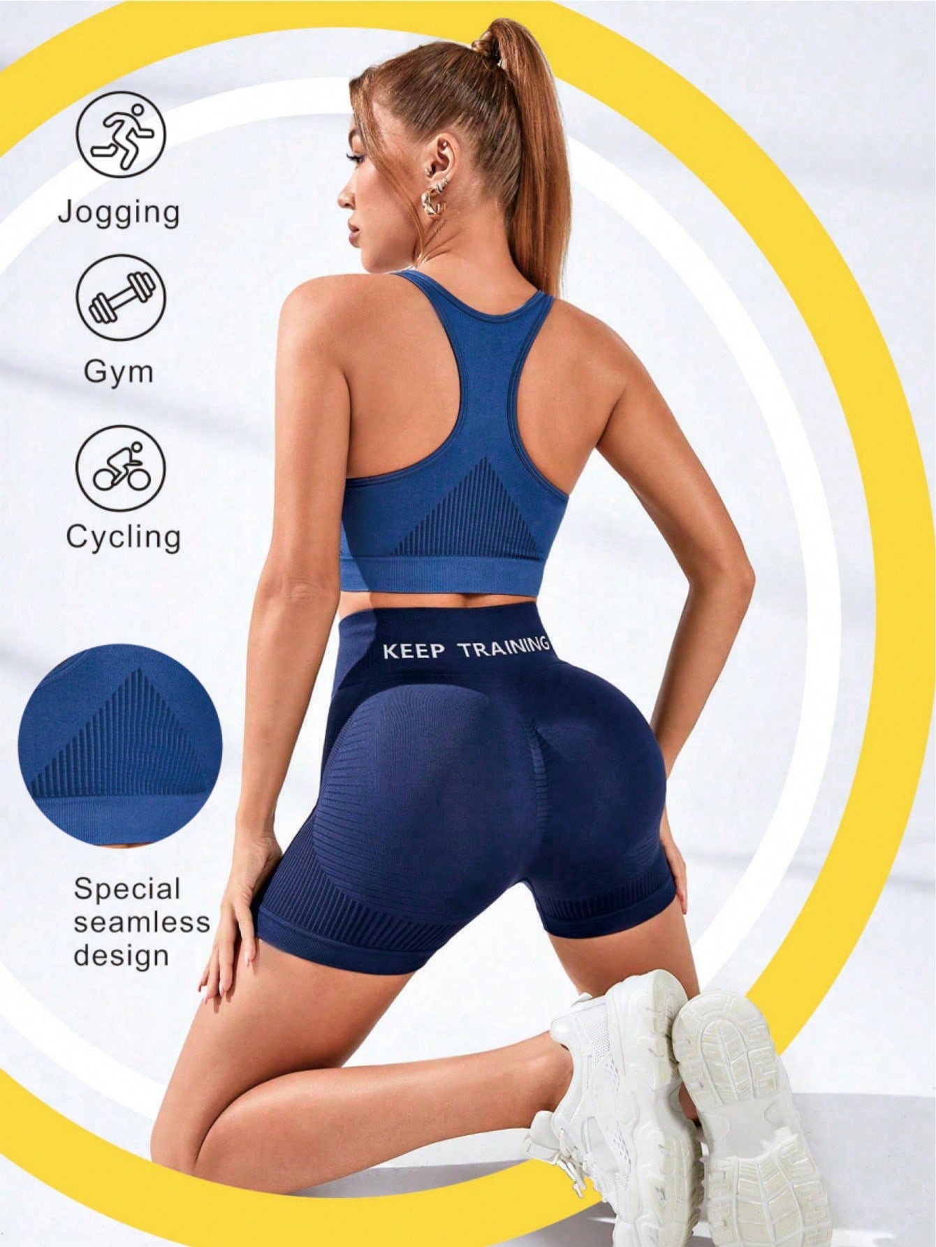 حمالة صدر رياضية نسائية بظهر م - مراجعة Seamless Ribbed Workout Tank Top وسعره