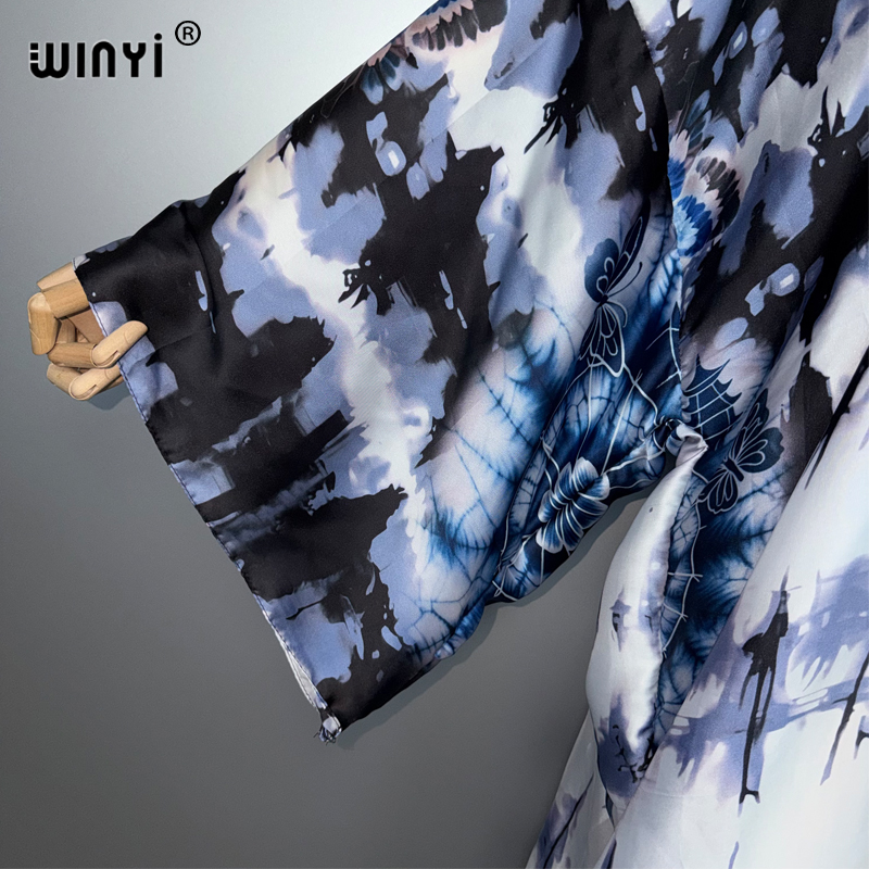فستان كيمونو بوهو ماكسي من WIN - مراجعة Boho Summer Beach Maxi Dress وسعره