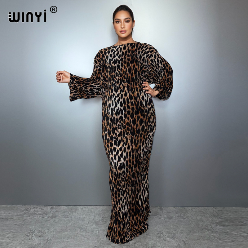 فستان ويني الصيفي المطوي المرن - مراجعة Boho Summer Beach Maxi Dress وسعره