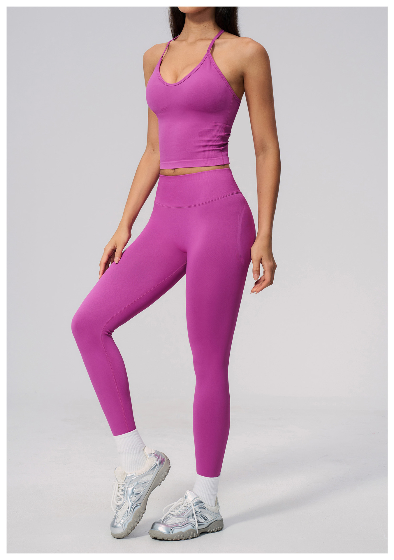 توب يوغا فاخر بدون خياطة للنسا - مراجعة Seamless Ribbed Workout Tank Top وسعره