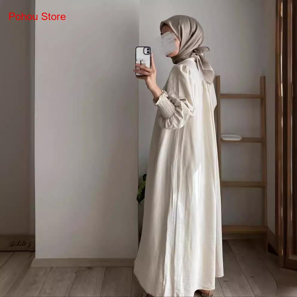 فستان قميصي على الطراز الكوري  - مراجعة Korean Style A Line Shirt Dress وسعره