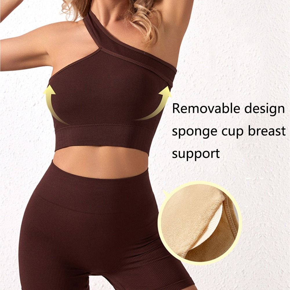 طقم رياضي نسائي غير ملحوم مكون - مراجعة Seamless Ribbed Workout Tank Top وسعره