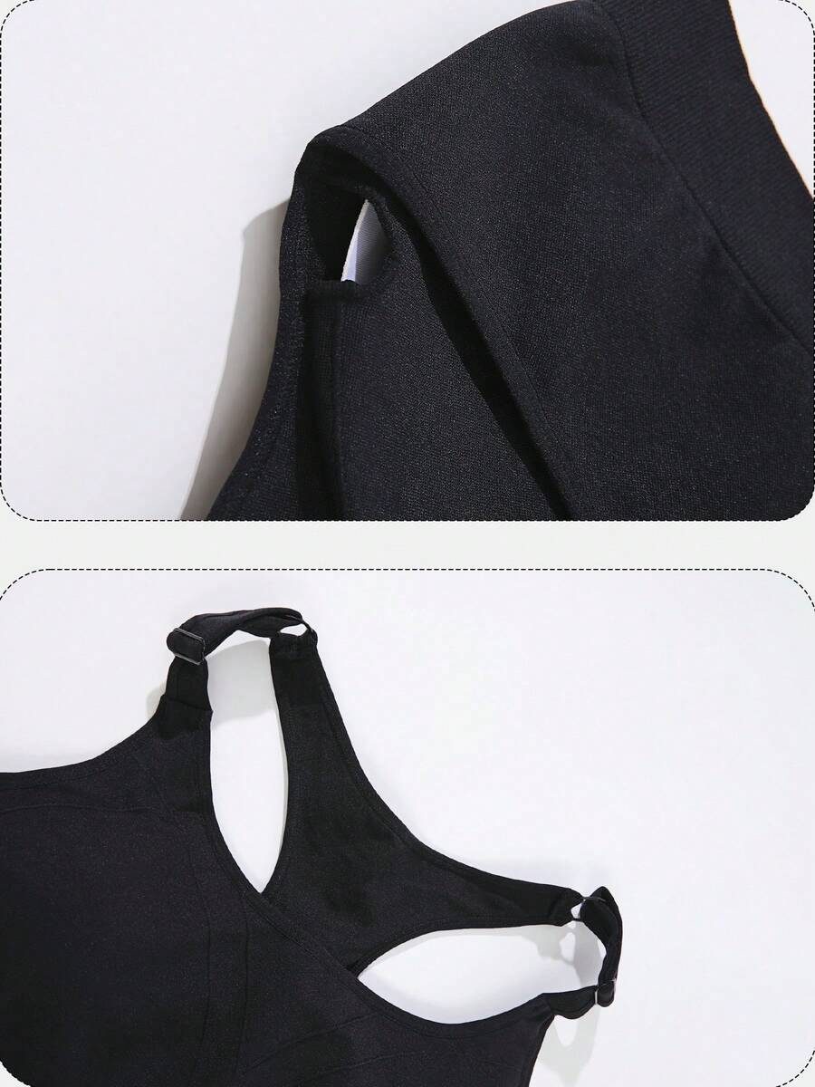 قطعة واحدة، توب رياضي أسود قصي - مراجعة Seamless Ribbed Workout Tank Top وسعره