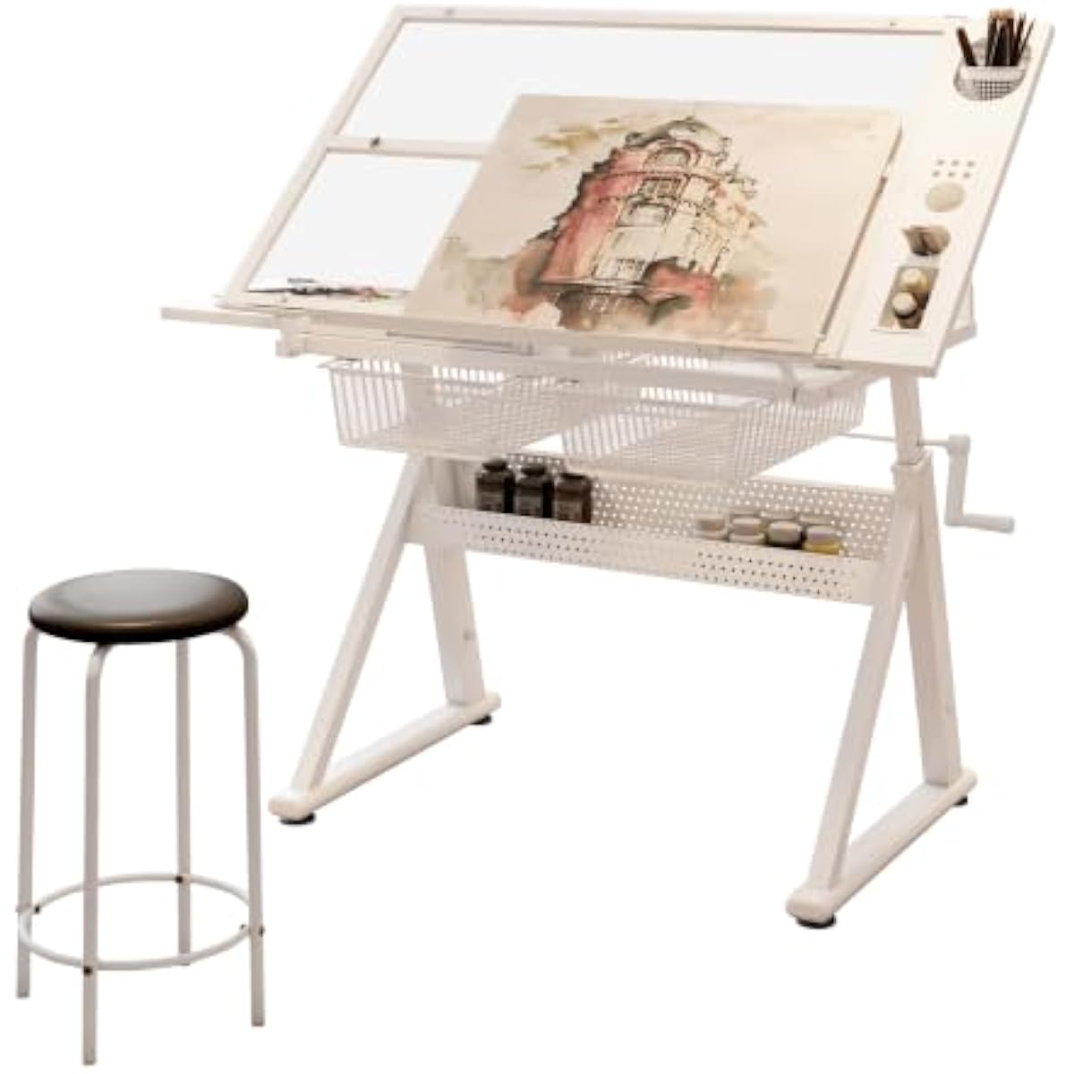 مكتب رسم قابل للتعديل مع سطح ز - مراجعة Tops وسعره