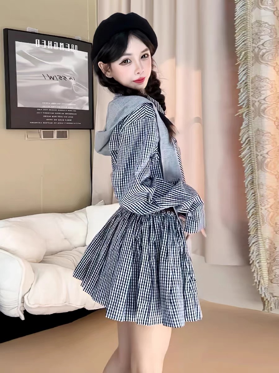 فستان قميص كوري الطراز لفصل ال - مراجعة Korean Style A Line Shirt Dress وسعره