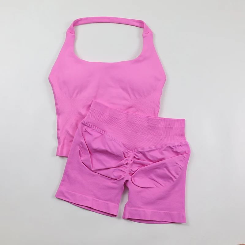 طقم يوجا نسائي بدون خياطة، توب - مراجعة Seamless Ribbed Workout Tank Top وسعره