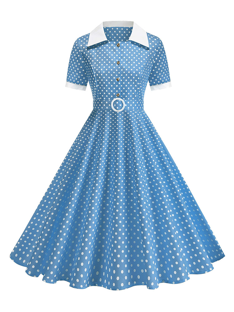 فستان نسائي صيفي عتيق الطراز ب - مراجعة French Vintage Floral Midi Dress وسعره